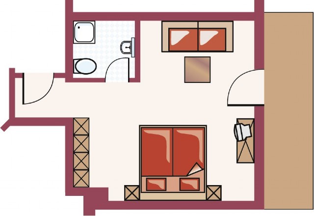 Grundriss Familienstudio Draugstein